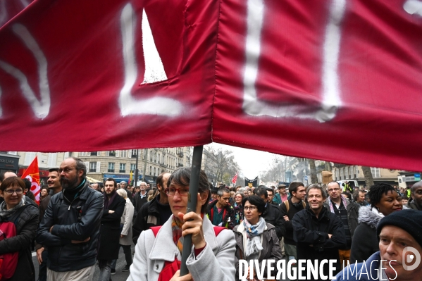 Manifestation contre la réforme des retraites.