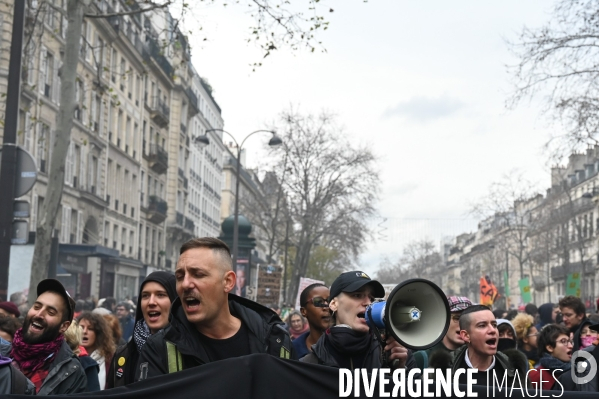 Manifestation contre la réforme des retraites.