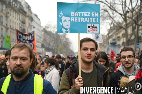 Manifestation contre la réforme des retraites.