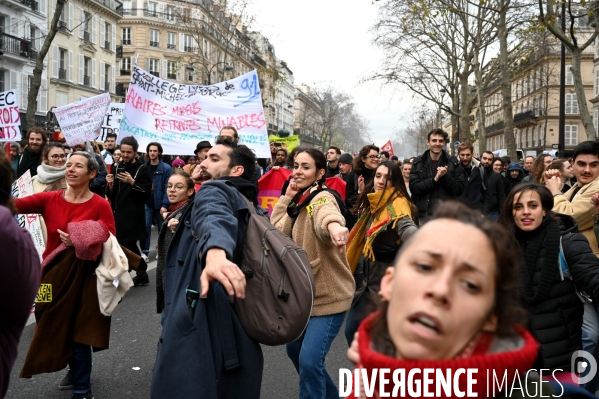 Manifestation contre la réforme des retraites.