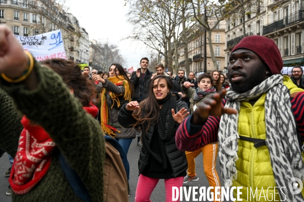 Manifestation contre la réforme des retraites.