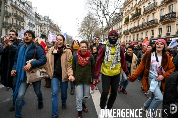 Manifestation contre la réforme des retraites.