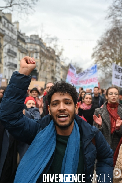 Manifestation contre la réforme des retraites.