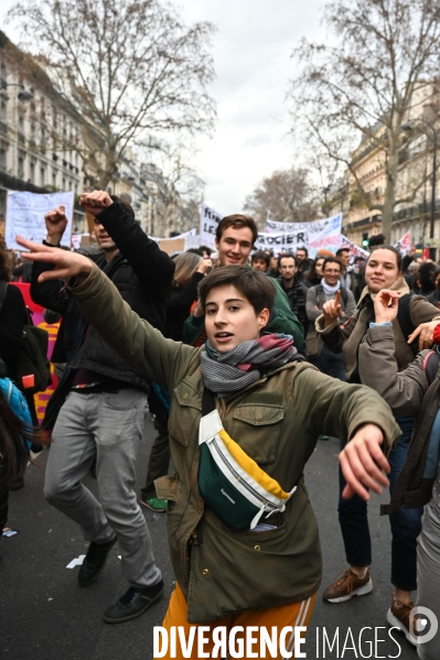 Manifestation contre la réforme des retraites.