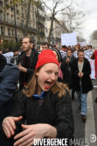 Manifestation contre la réforme des retraites.