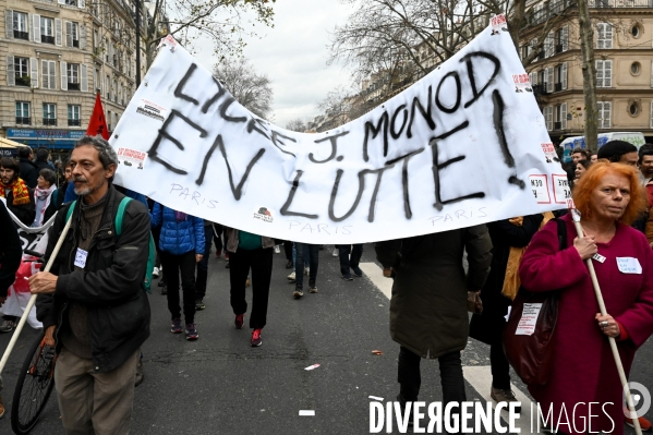 Manifestation contre la réforme des retraites.