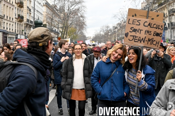 Manifestation contre la réforme des retraites.