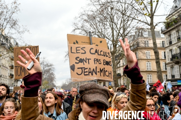 Manifestation contre la réforme des retraites.