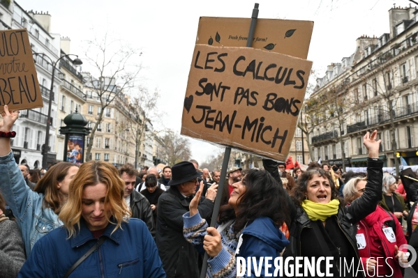 Manifestation contre la réforme des retraites.