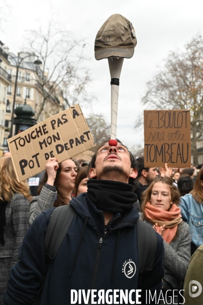 Manifestation contre la réforme des retraites.