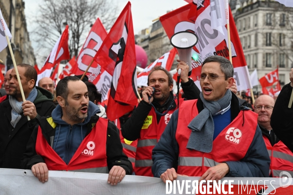 Manifestation contre la réforme des retraites.