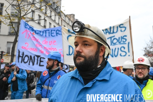 Manifestation contre la réforme des retraites.