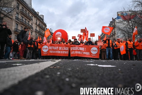 Manifestation contre la réforme des retraites.