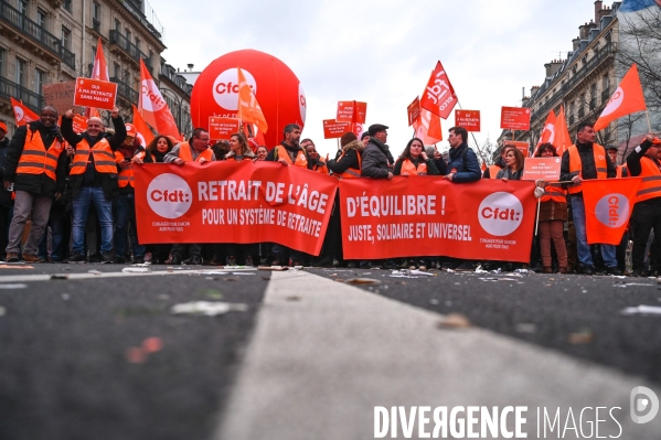Manifestation contre la réforme des retraites.