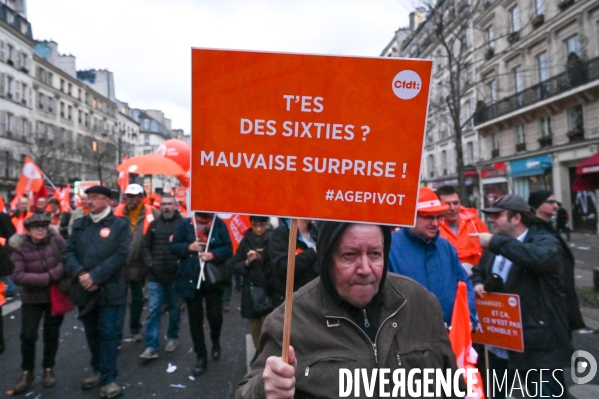 Manifestation contre la réforme des retraites.