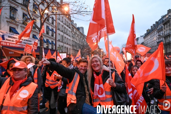 Manifestation contre la réforme des retraites.