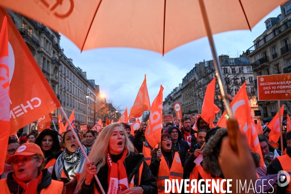 Manifestation contre la réforme des retraites.
