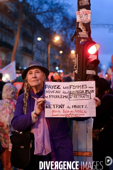 Manifestation contre la réforme des retraites.