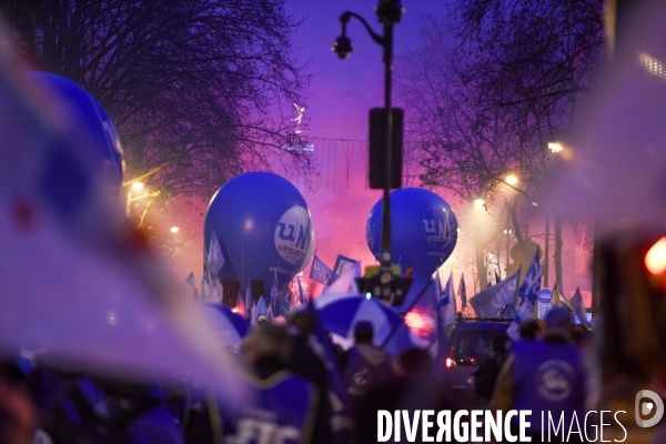 Manifestation contre la réforme des retraites.