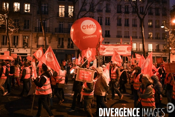 Manifestation contre la réforme des retraites.