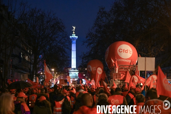 Manifestation contre la réforme des retraites.