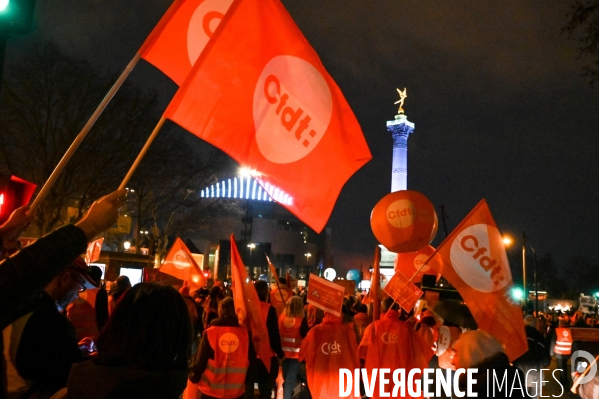 Manifestation contre la réforme des retraites.