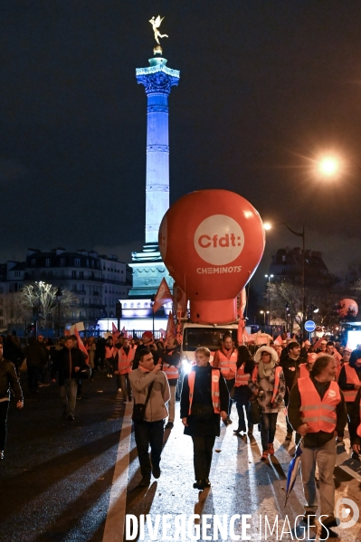 Manifestation contre la réforme des retraites.