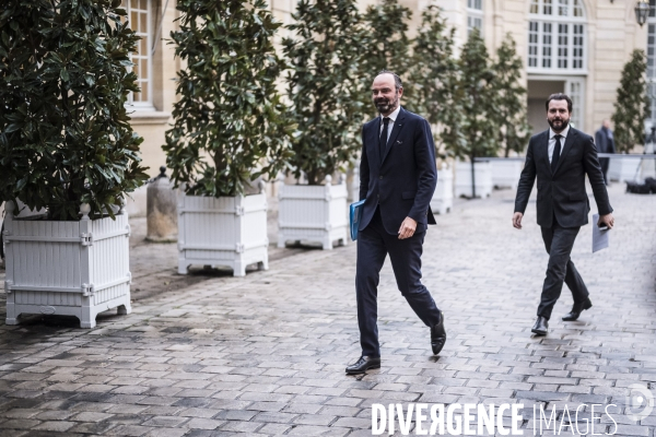 Edouard Philippe reçoit les partenaires sociaux