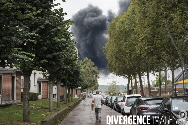 Incendie de l usine Lubrizol à Rouen le 26 septembre 2019