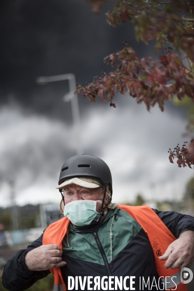 Incendie de l usine Lubrizol à Rouen le 26 septembre 2019