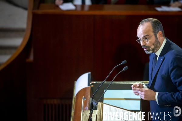 Edouard Philippe dévoile la réforme des retraites devant le CESE