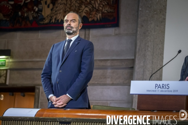 Edouard Philippe dévoile la réforme des retraites devant le CESE