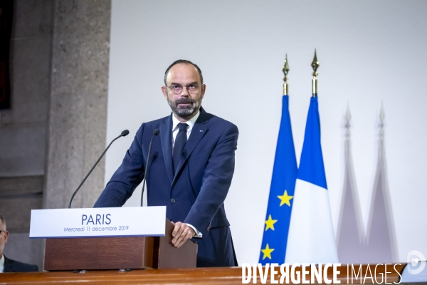 Edouard Philippe dévoile la réforme des retraites devant le CESE