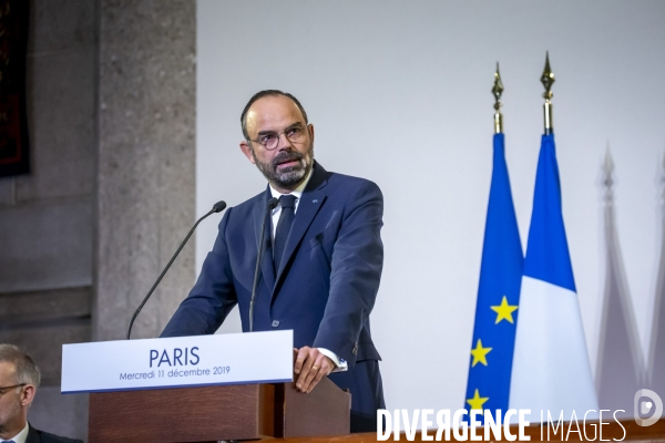 Edouard Philippe dévoile la réforme des retraites devant le CESE