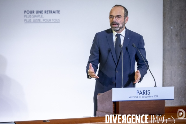 Edouard Philippe dévoile la réforme des retraites devant le CESE