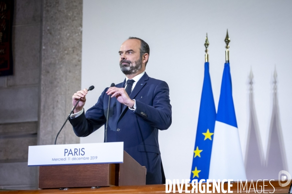 Edouard Philippe dévoile la réforme des retraites devant le CESE