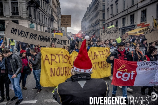17.12.2019 : Manifestation contre la réforme de retraites.