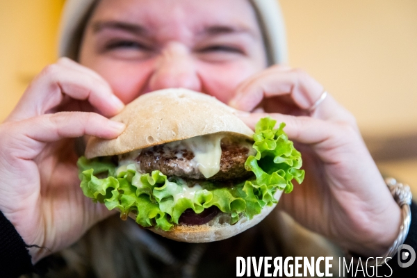 Le burger du champ à l assiette