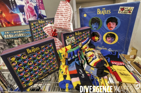 Chaussettes beatles et rolling stones