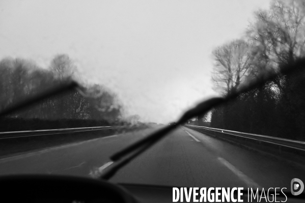 Circulation sur voies rapides en Bretagne.