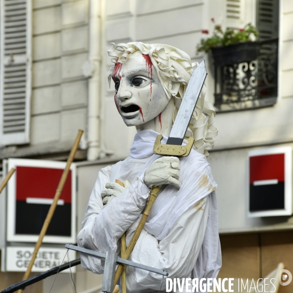 Manifestation contre la réforme des retraites. Grève du 17 décembre 2019, à Paris. National strike of 17 December 2019 in Paris.