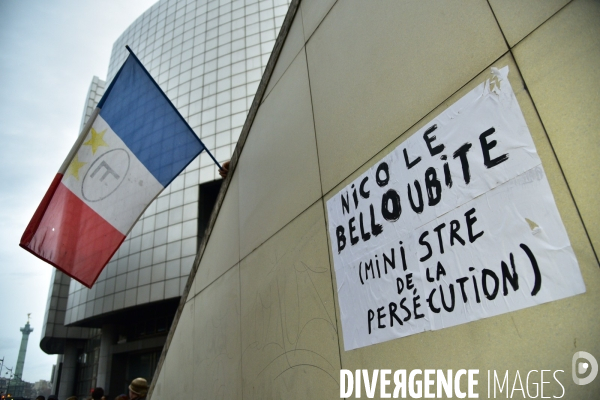 Manifestation contre la réforme des retraites. Grève du 17 décembre 2019, à Paris. National strike of 17 December 2019 in Paris.