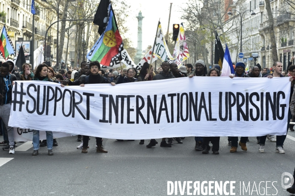 Manifestation contre la réforme des retraites. Grève du 17 décembre 2019, à Paris. National strike of 17 December 2019 in Paris.