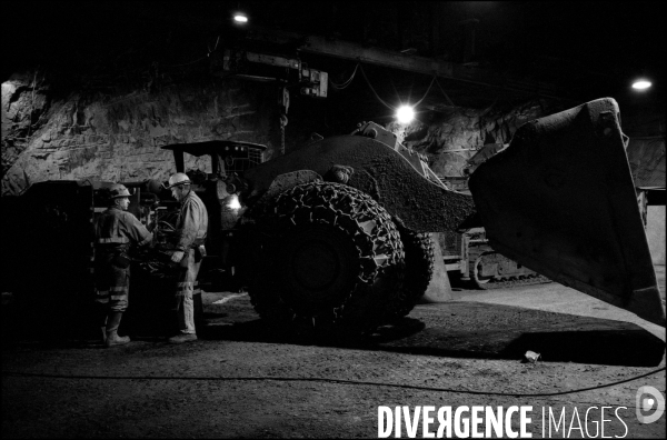 Mines d ardoise de Trélazé, Maine-et-Loire, septembre 2006.