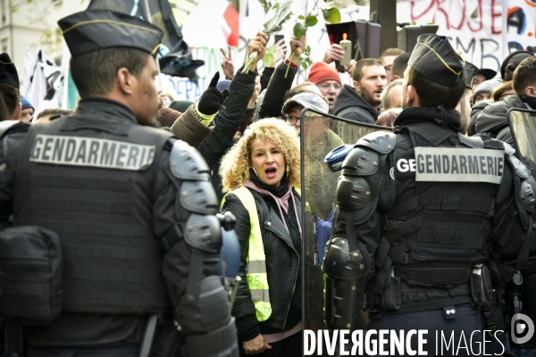 Manifestation contre la réforme des retraites du 4 janvier 2020, à Paris. National strike of 4 janvier 2020 in Paris.