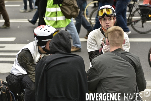 Manifestation contre la réforme des retraites du 4 janvier 2020, à Paris. National strike of 4 janvier 2020 in Paris.