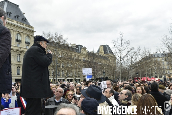 Rassemblement pour réclamer   justice pour Sarah Halimi  , à Paris. Rally to demand  justice for Sarah Halimi 