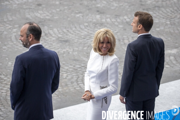 14 juillet 2019 : cérémonie et défilé sur les Champs-Elysees