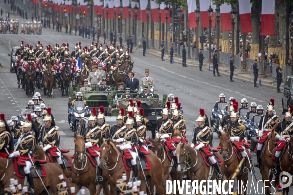 14 juillet 2019 : cérémonie et défilé sur les Champs-Elysees