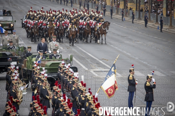 14 juillet 2019 : cérémonie et défilé sur les Champs-Elysees